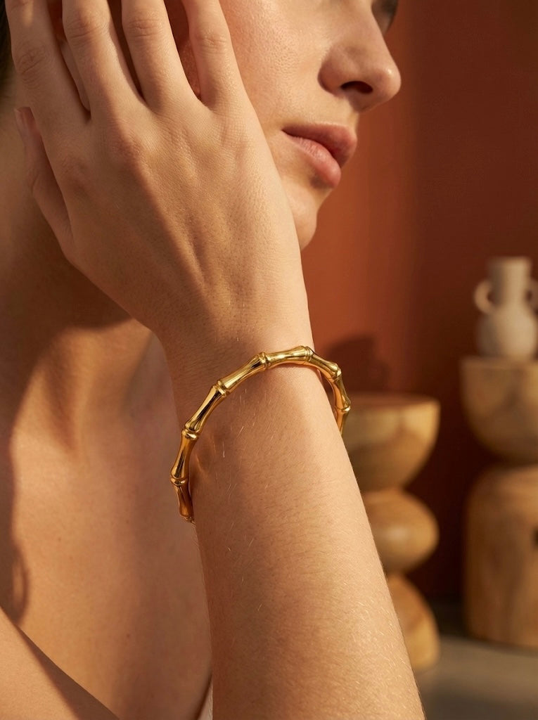 Classic Bamboo Textured Bracelet