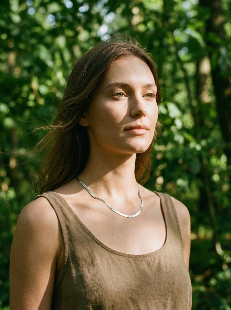 Sleek Silver Snake Chain