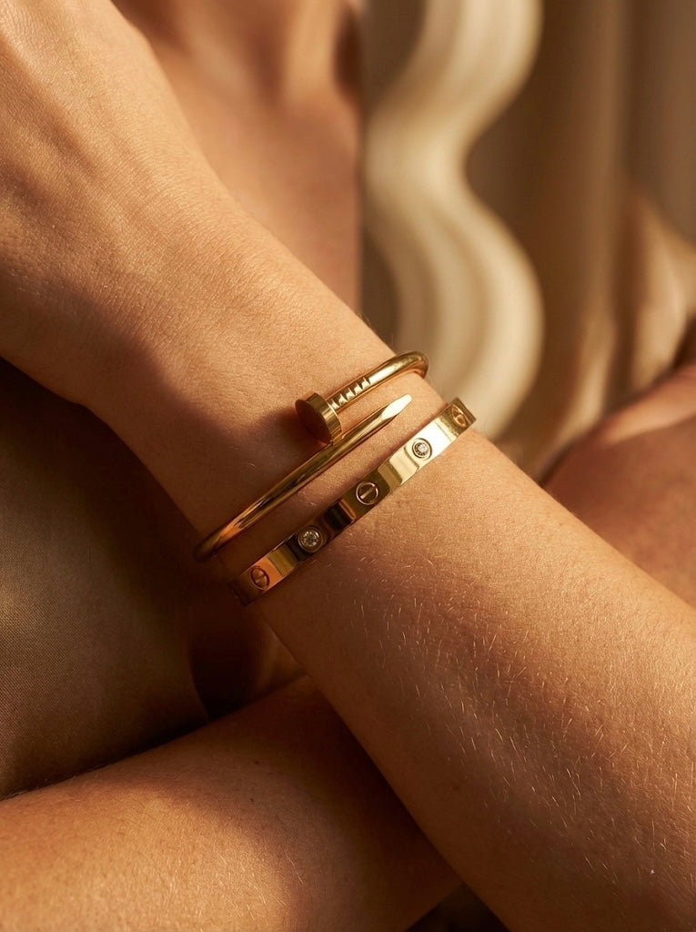 Luxe Nail & Stud Bangle Combo